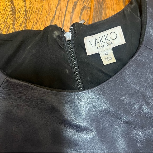 💖 3 for $20 ✅/ Vakko Black Leather Dress - Picture 8 of 8